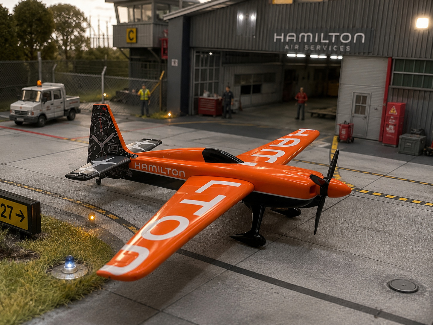 Genuine Hamilton Watches Promotional Model Airplane Display Plane Collectible