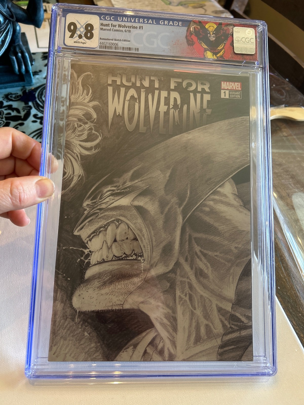 Hunt for Wolverine #1 1:1000 Adam Kubert Remastered Sketch Wraparound cgc 9.8 Hunt for Wolverine #1 1:1000 Adam Kubert Remastered Sketch Wraparound cgc 9.8