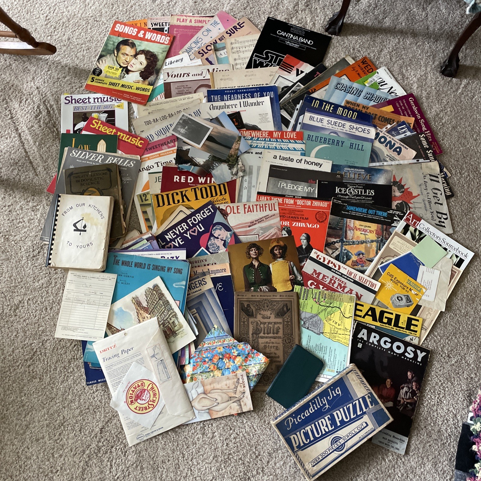 EPHEMERA LOT vintage advertising, Music, antique Paper & Puzzle 16+ POUNDS EPHEMERA LOT vintage advertising, Music, antique Paper & Puzzle 16+ POUNDS