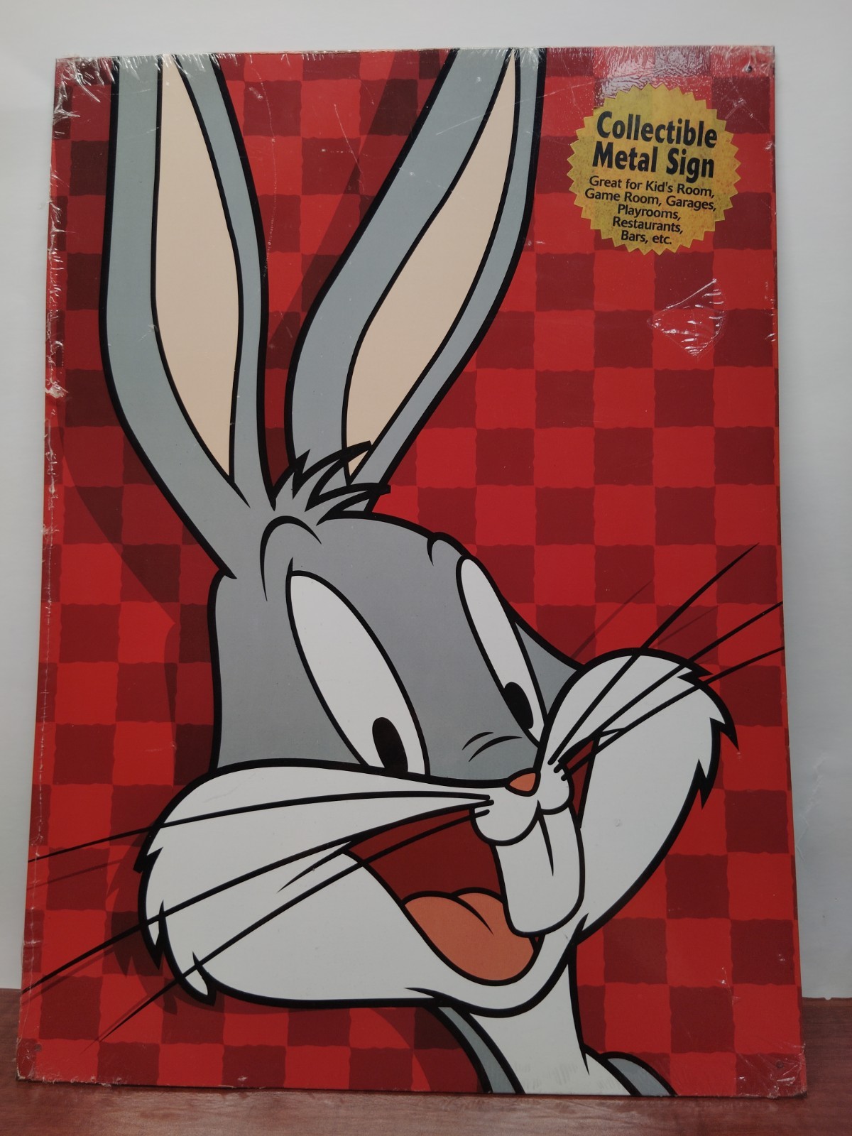 Vtg 1990s Bugs Bunny Looney Tunes Cartoon Classic Metal Sign 17.25x12.50 Vtg 1990s Bugs Bunny Looney Tunes Cartoon Classic Metal Sign 17.25x12.50