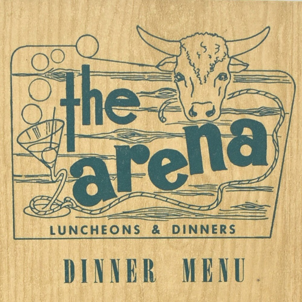 1950s The Arena Restaurant Menu Heister State College Phillipsburg Pennsylvania