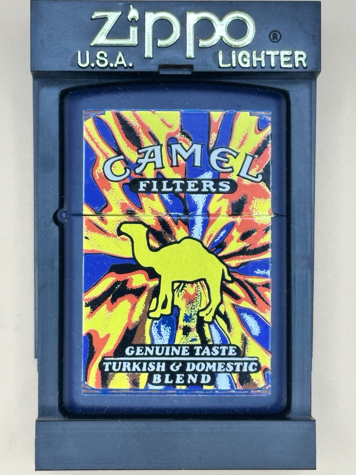 Vintage 1999 Camel Psychedelic Dust Storm Zippo Lighter New RJR Exclusive B43 Vintage 1999 Camel Psychedelic Dust Storm Zippo Lighter New RJR Exclusive B43