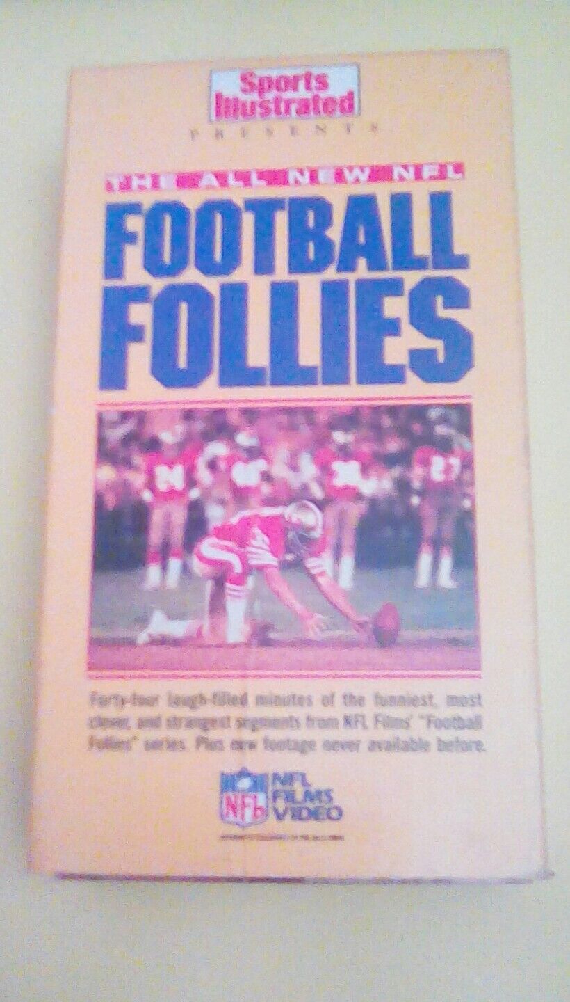 vintage Sports Illustrated NFL Films Video All New NFL Football Follies 1986 VHS