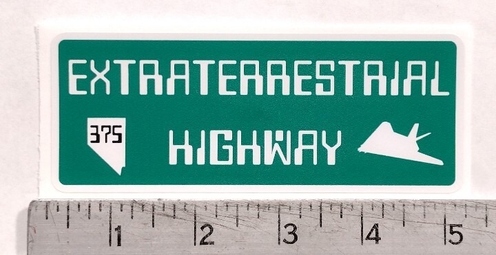 Extraterrestrial Highway 375 Nevada Area 51 sticker decal Extraterrestrial Highway 375 Nevada Area 51 sticker decal