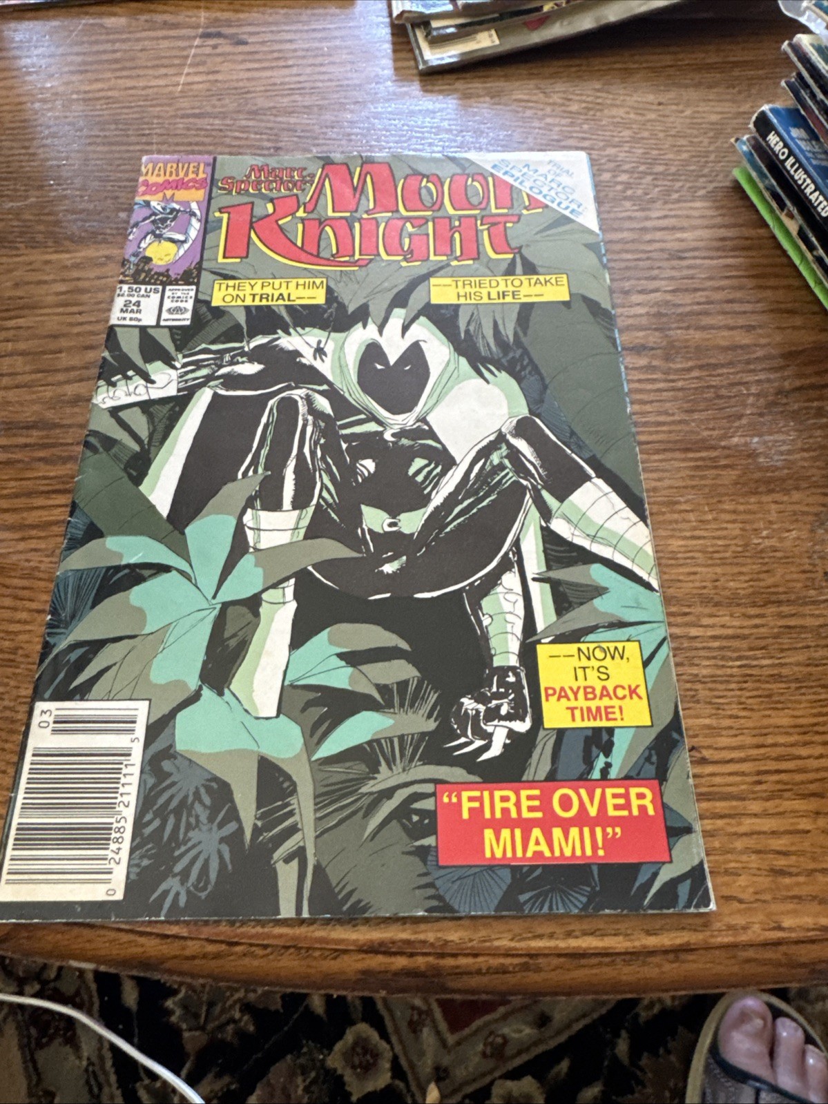 Marc Spectre Moon knight #24 Marvel comicbook 1991 Marc Spectre Moon knight #24 Marvel comicbook 1991