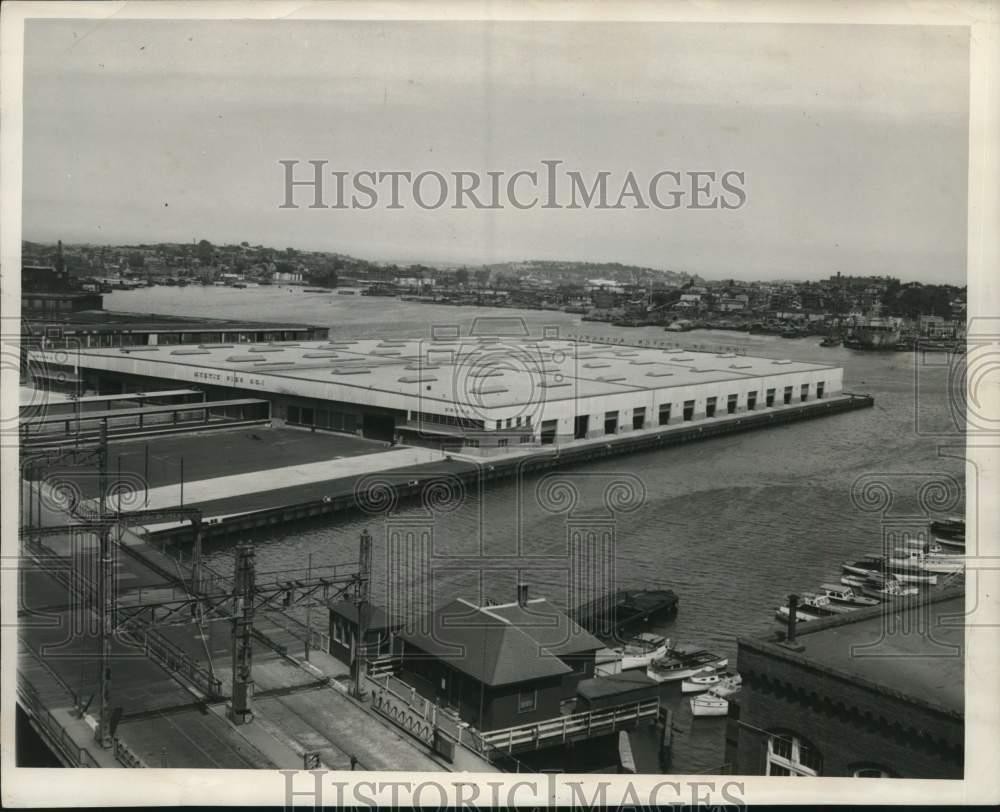 1952 Press Photo The completed Mystic Pier No. 1 at Charlestown in Boston