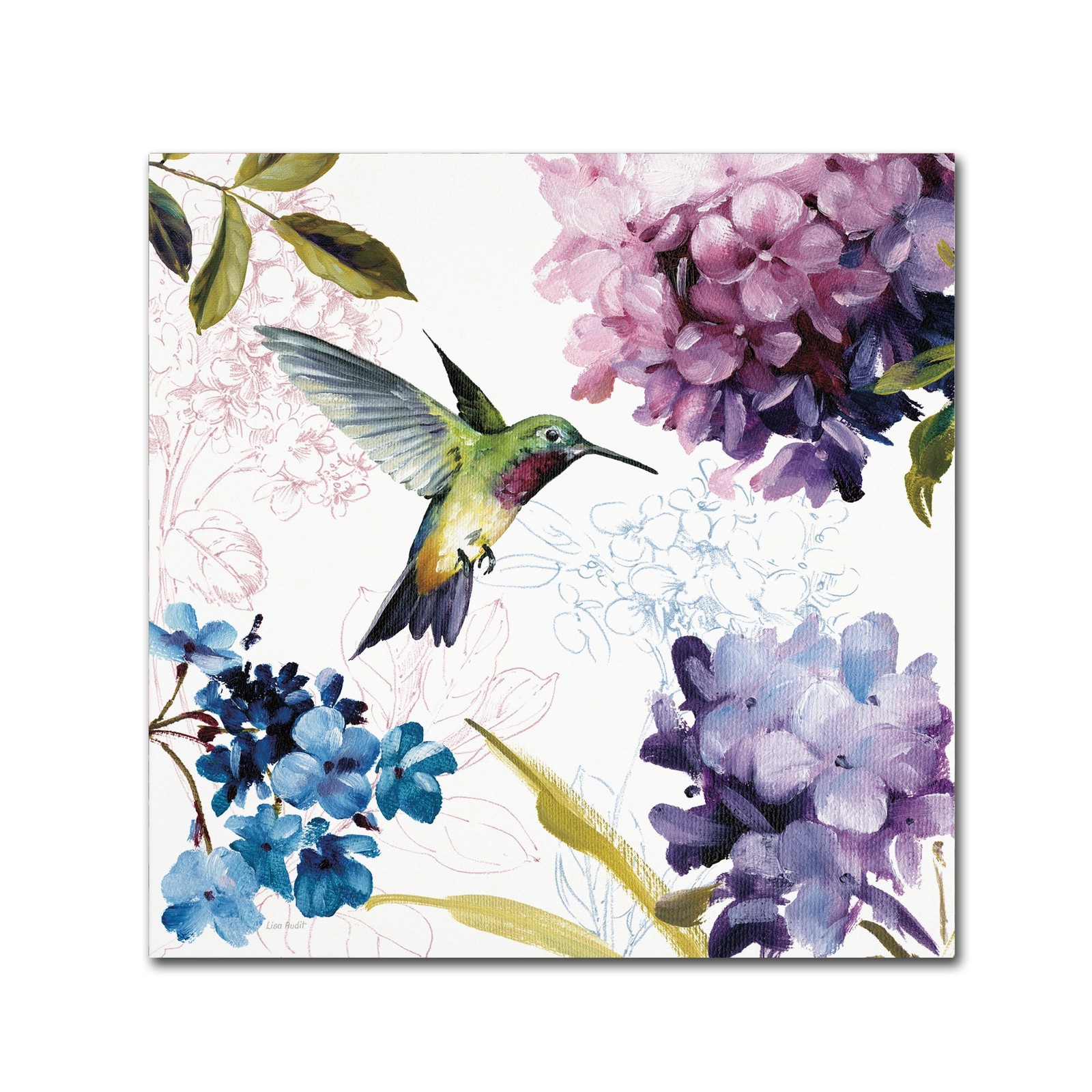 Trademark Fine Art Spring Nectar Square II Wall Decor by Lisa Audit 14x14 Trademark Fine Art Spring Nectar Square II Wall Decor by Lisa Audit 14x14