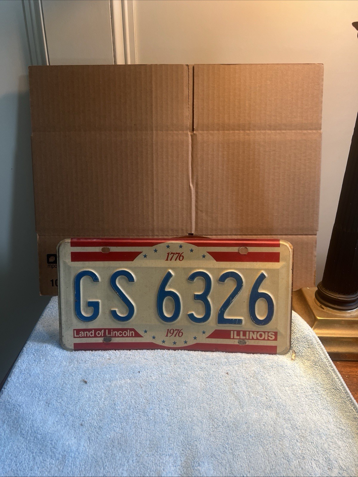 Illinois 1976 Bicentennial License Plate Pair Vintage 1976 Illinois 1976 Bicentennial License Plate Pair Vintage 1976