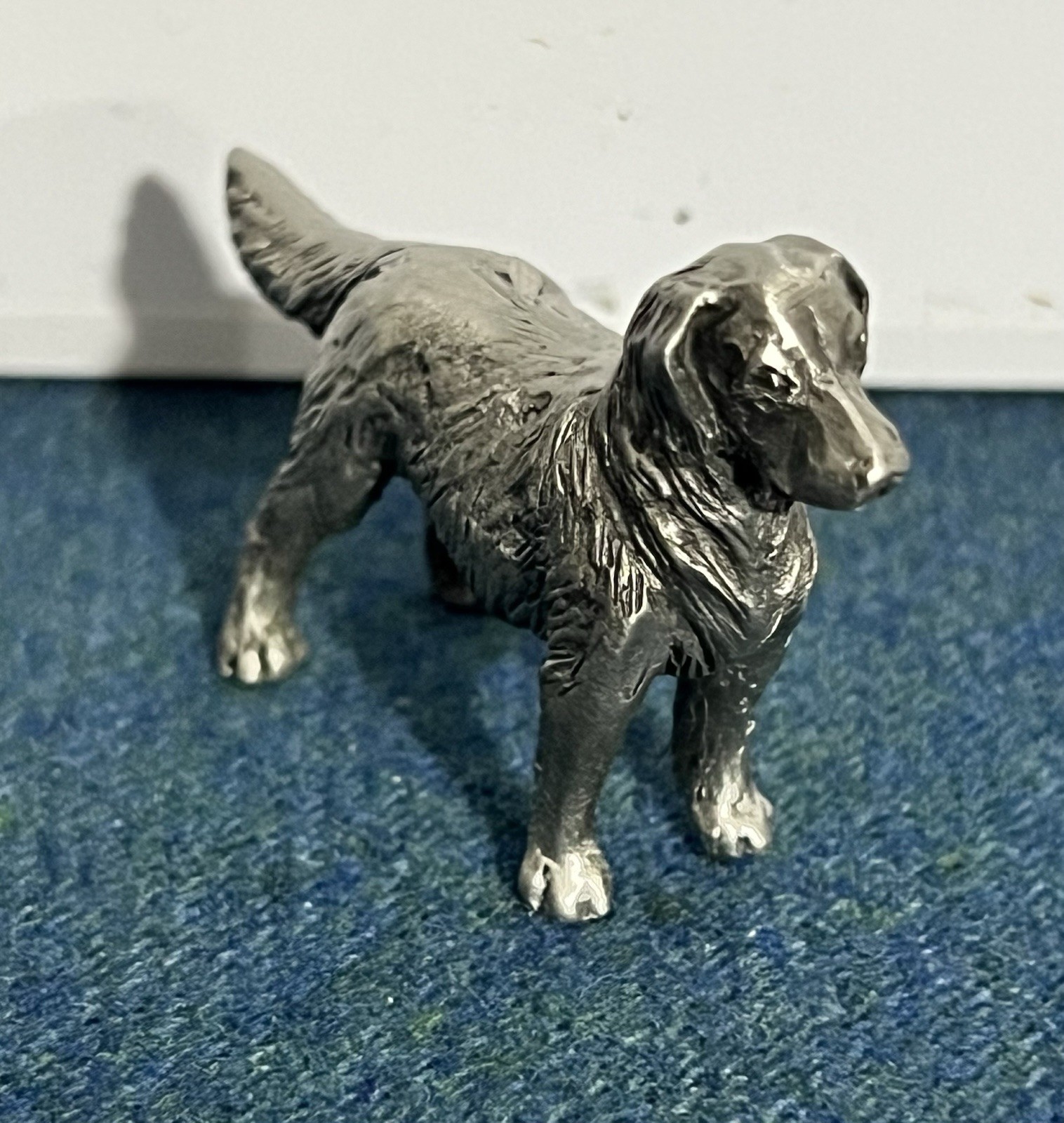 Hudson Creek Fine Pewter Male Golden Retriever Figure HA8487 Collectible Dog