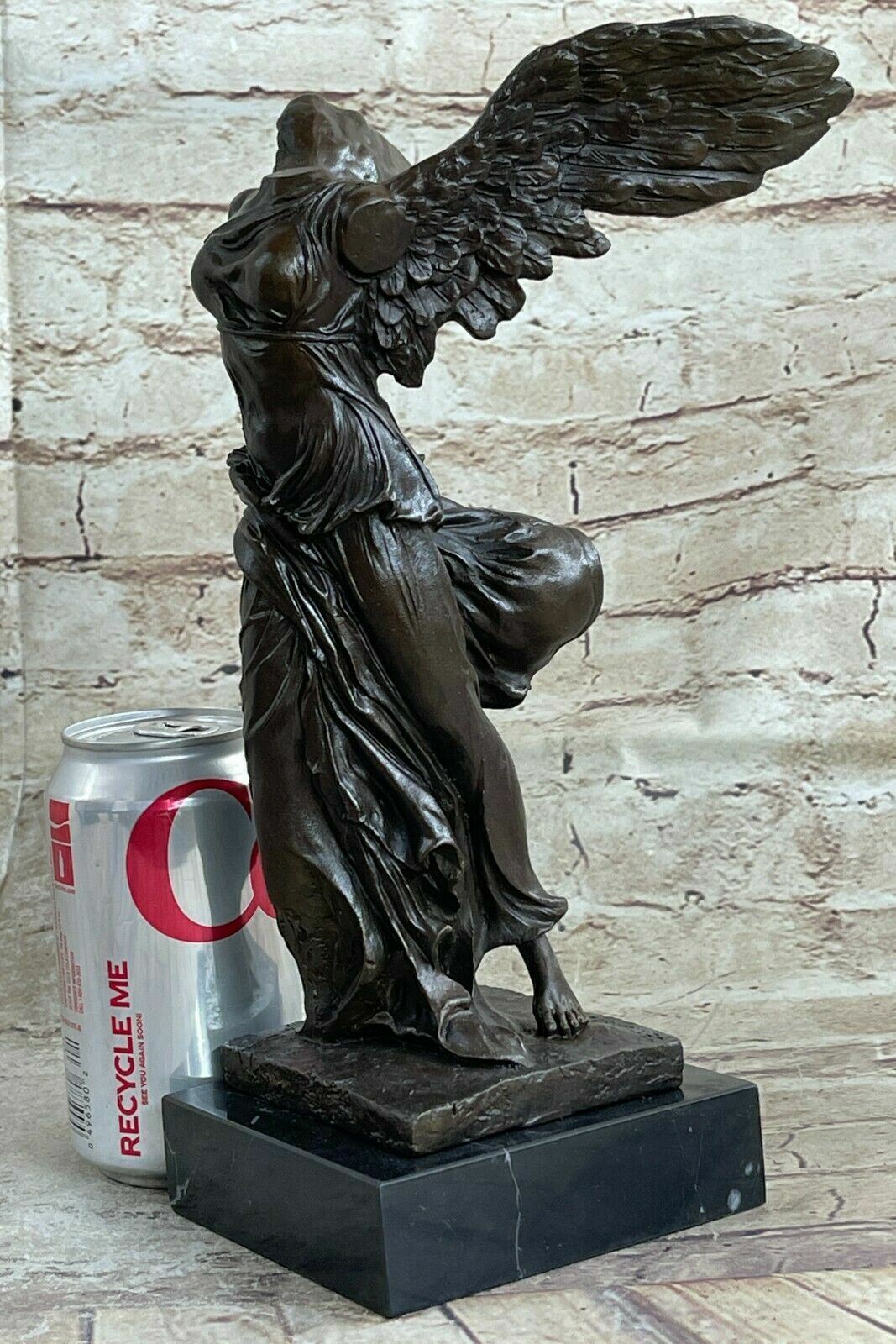 Winged Victory Athena Nike Paris Louvre Bronze Marble Statue Sculpture Art Deco