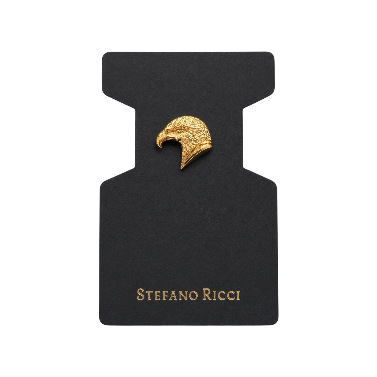 ULTRA RARE Stefano Ricci Eagle Head Gold Tone Lapel Pin Italy OFF CATALOG
