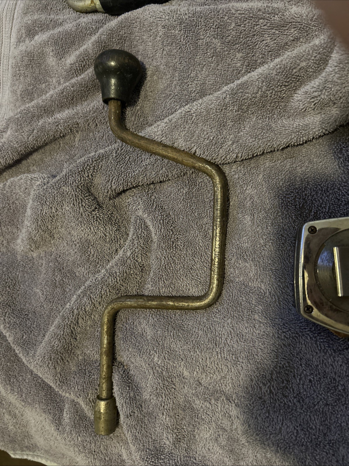 Vintage BOG Mfg. Co. Chicago 1/2 Brace Hand Crank Tool Made In USA Vintage BOG Mfg. Co. Chicago 1/2 Brace Hand Crank Tool Made In USA