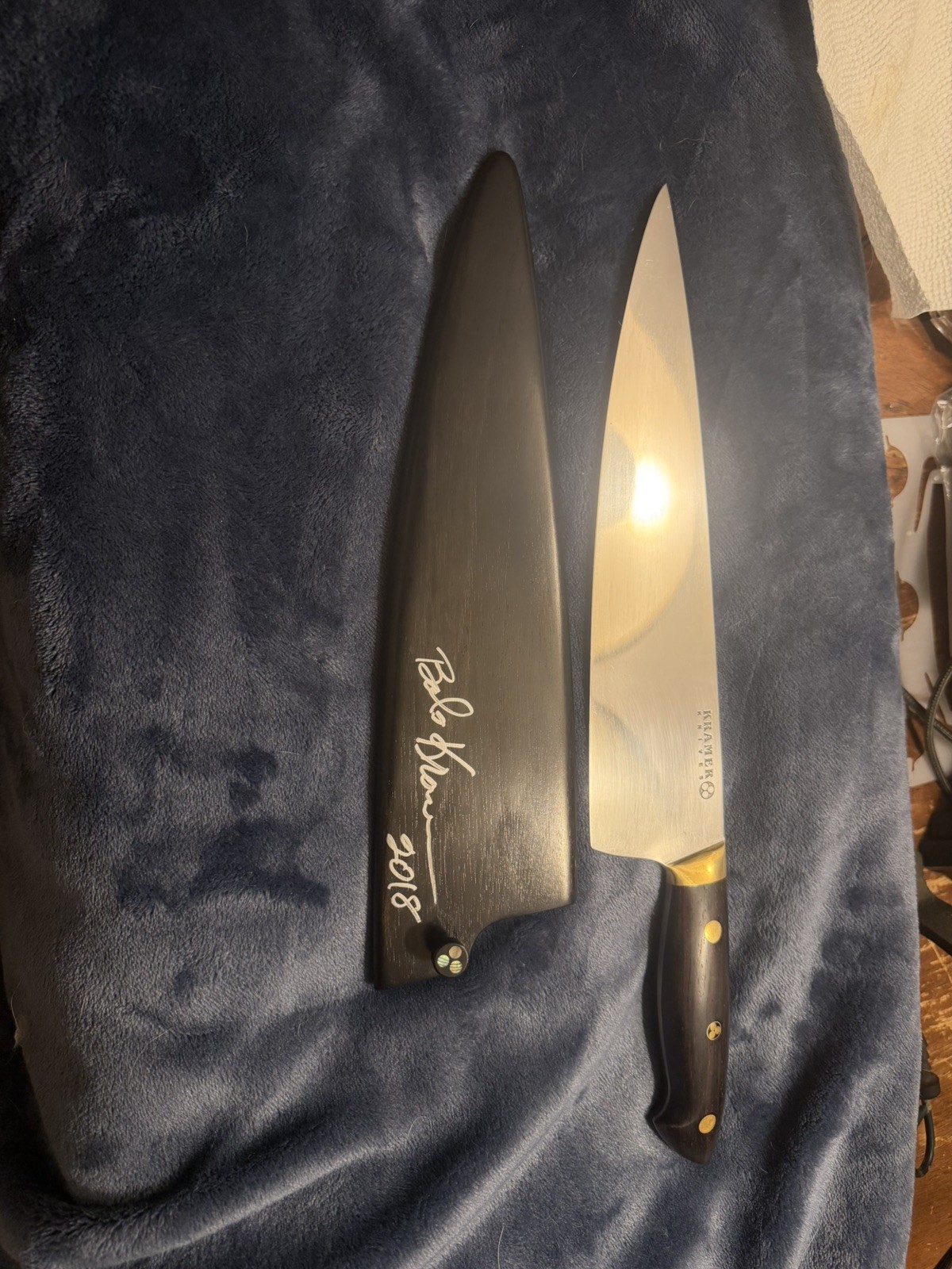 Authentic Kramer Knives Bob Kramer 10” Chef knife. Authentic Kramer Knives Bob Kramer 10” Chef knife.