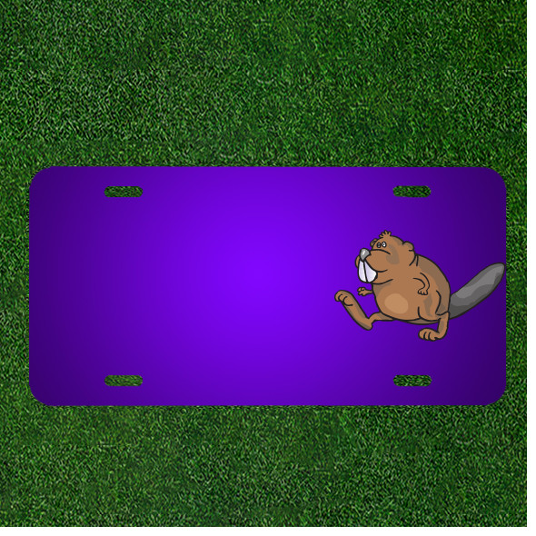 Custom Personalized License Plate With Add Names To Beaver Walking Animal Custom Personalized License Plate With Add Names To Beaver Walking Animal