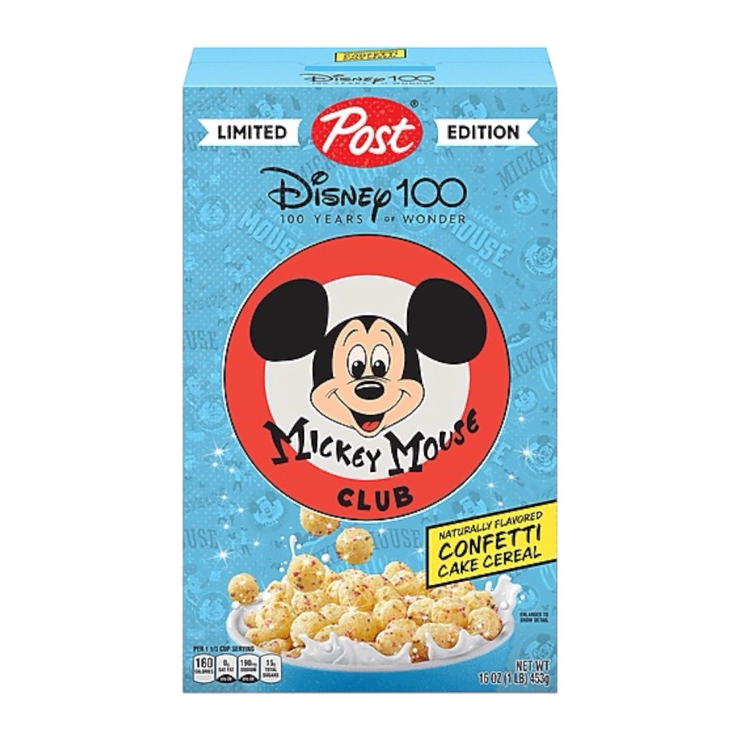 Post Disney 100 Years Of Wonder Cereal Mickey Mouse Club SEALED Post Disney 100 Years Of Wonder Cereal Mickey Mouse Club SEALED
