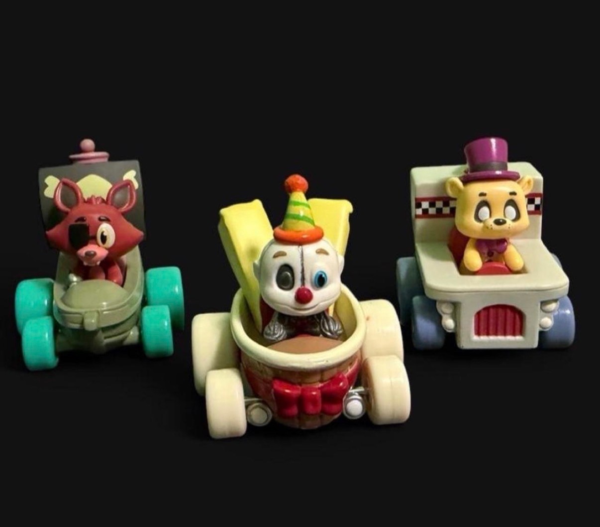 2018 Funko FNAF Super Racers Foxy Ennard Fredbear Lot of 3 – Retired 2018 Funko FNAF Super Racers Foxy Ennard Fredbear Lot of 3 – Retired