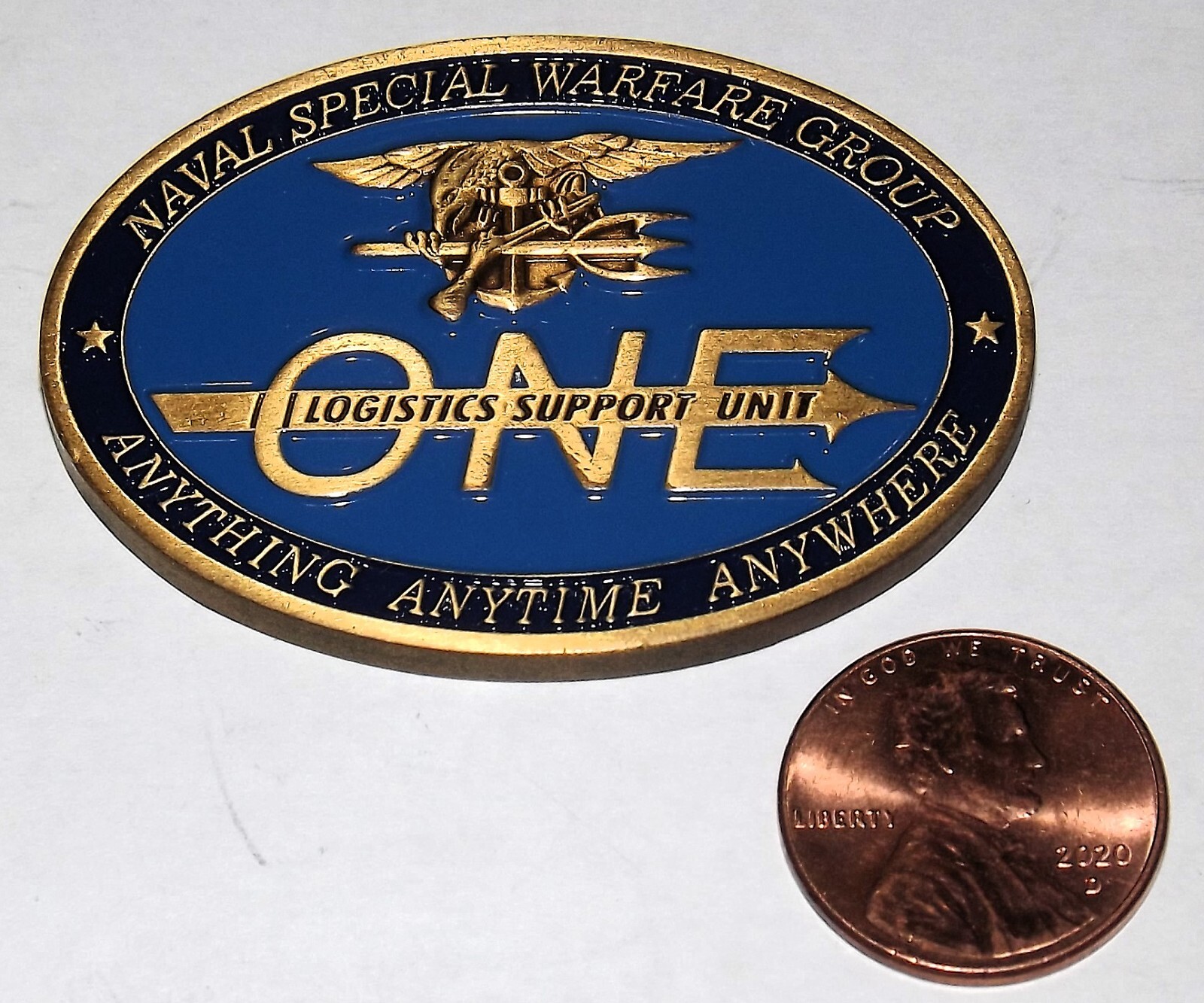 Challenge Coin - US Navy - Naval Special Warfare Group - Logistics Support Unit