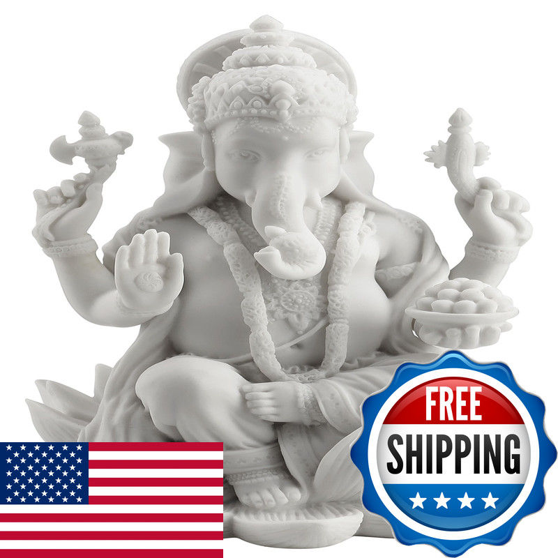 Jfsm Inc. Rare Ganesh Ganesha Hindu Elephant God Of Success Statue 7 1/4-Inch Jfsm Inc. Rare Ganesh Ganesha Hindu Elephant God Of Success Statue 7 1/4-Inch