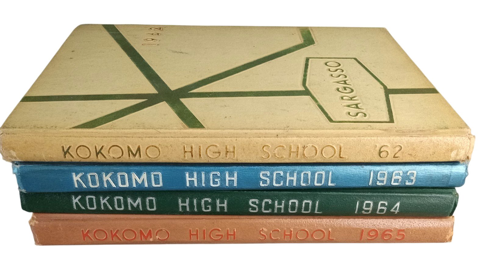 1962 1963 1964 1965 KOKOMO HIGH SCHOOL Sargasso Yearbook Lot Indiana 1960's 1962 1963 1964 1965 KOKOMO HIGH SCHOOL Sargasso Yearbook Lot Indiana 1960's