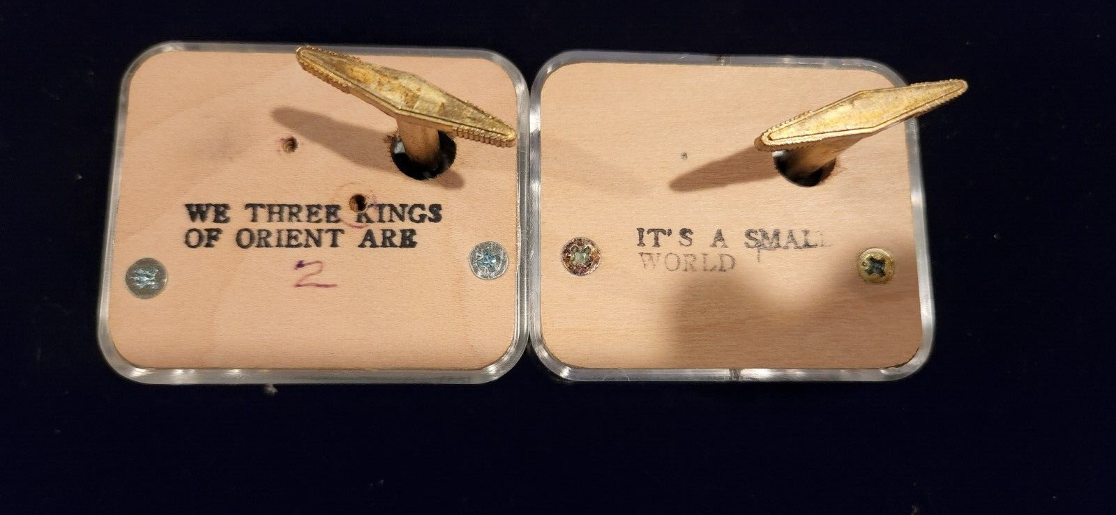 2 Vintage Music Box Movements Made in Japan  NARCO, SANKYO - TESTED - NOS