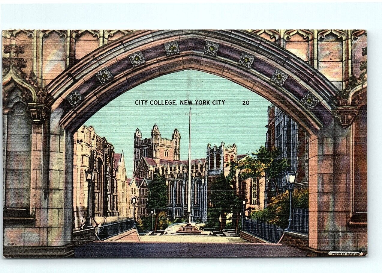 postcard City College New York City New York Photo by Keystone 1296