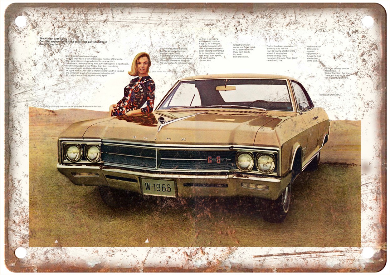 1966 Buick Prestige Vintage Auto Ad Retro Look Reproduction Metal Sign AM6564 1966 Buick Prestige Vintage Auto Ad Retro Look Reproduction Metal Sign AM6564
