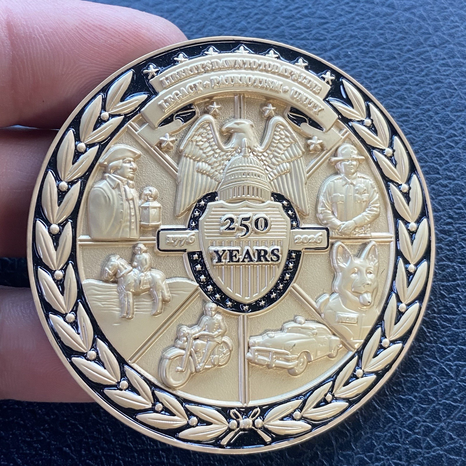 Official Police 250 Anniversary USA, Birth of a Nation, July 4th 1776 2026 Coin