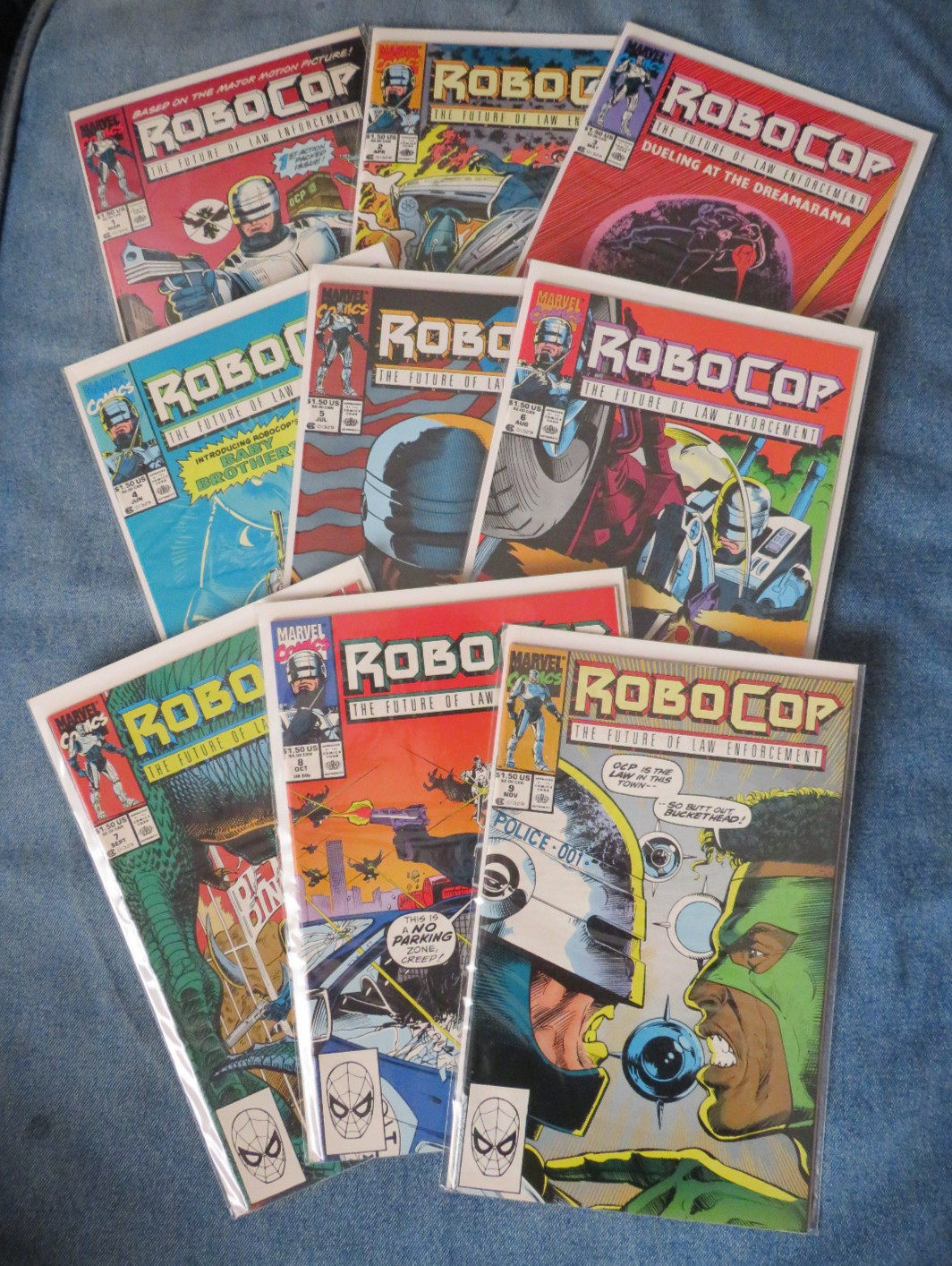 Robocop #1-9 Marvel Comics 1990 Lot of 9 Comics Bagged/Boarded Robocop #1-9 Marvel Comics 1990 Lot of 9 Comics Bagged/Boarded
