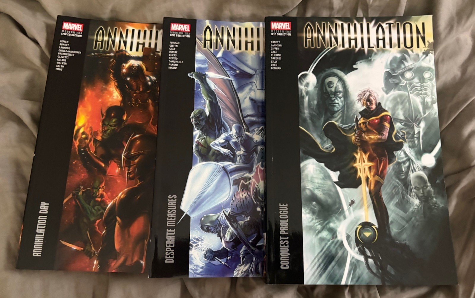 Annihilation Epic Collection Vol 1-3 Marvel Comics TPB Lot Giffen Abnett Lanning Annihilation Epic Collection Vol 1-3 Marvel Comics TPB Lot Giffen Abnett Lanning