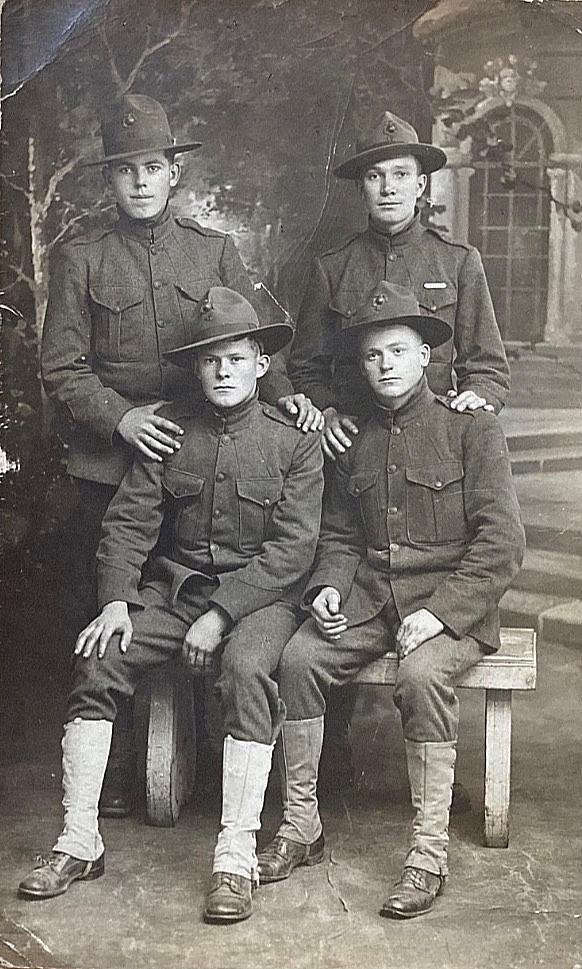 WWI KIA USMC RPPC 47 Co. 5th MARINES BELLEAU WOOD HILL 142 GORDON ODONNELL PHOTO