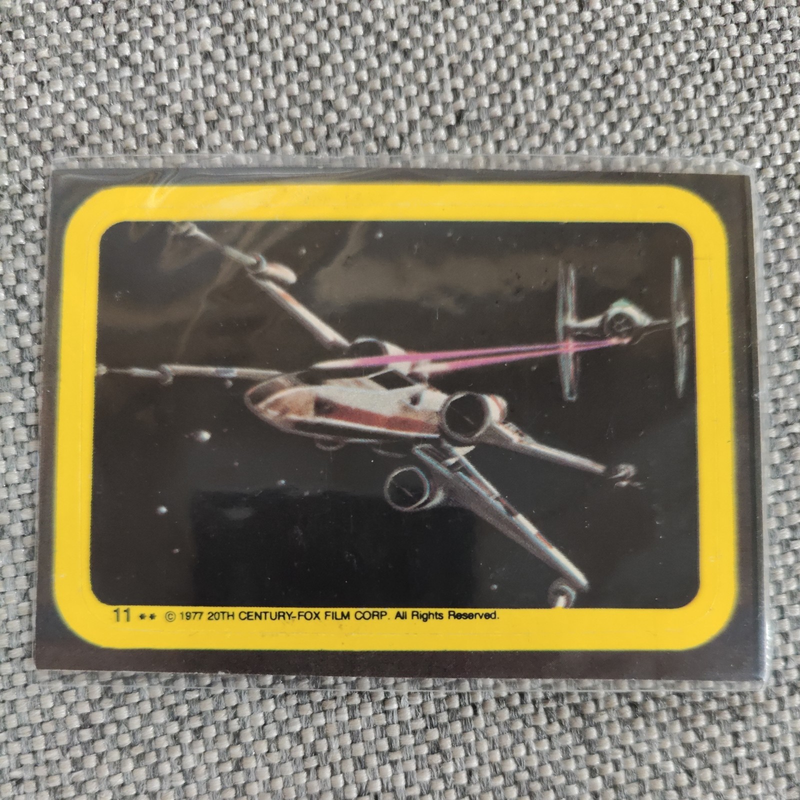 1977 Topps Star Wars Series 1 Sticker X-Wing - DONT MISS THIS 1977 Topps Star Wars Series 1 Sticker X-Wing - DONT MISS THIS