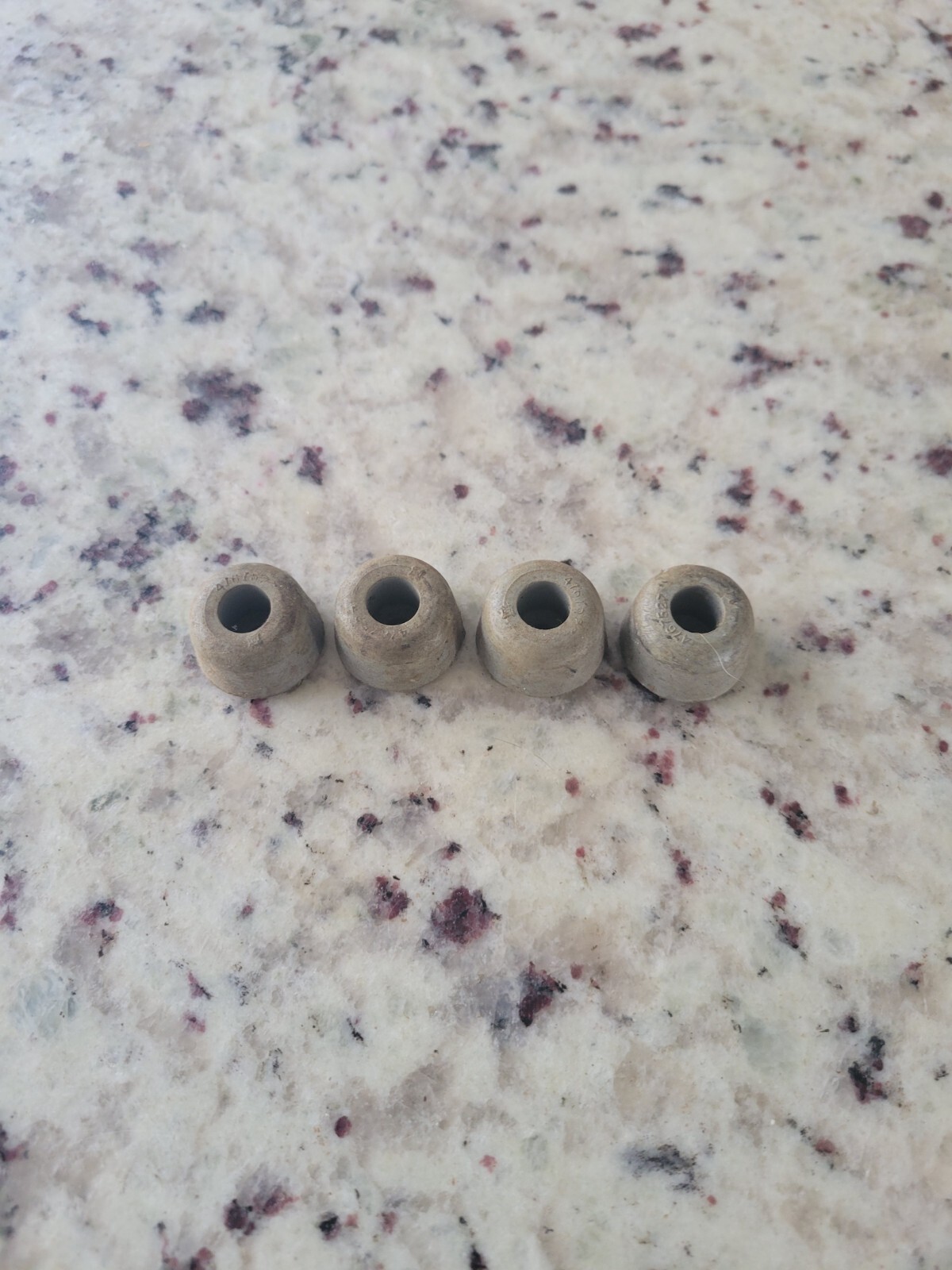 (4) Rubber Feet for Edison Columbia Victrola Brunswick Phonograph Cabinets.     