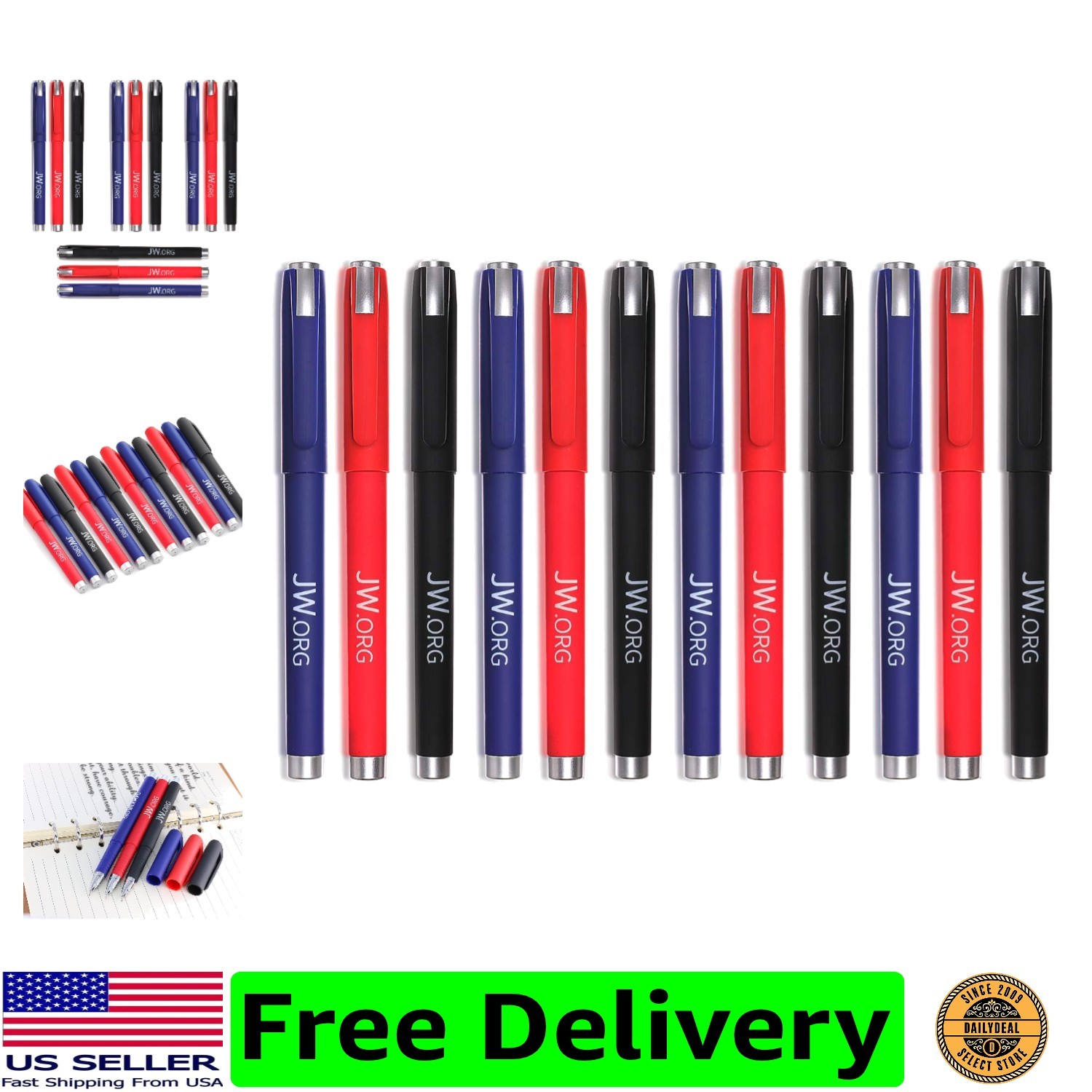 Jw.org Pens with Jw.org Logo 12 Pack-Pens-Blue Black Red Exterior Color Each ... Jw.org Pens with Jw.org Logo 12 Pack-Pens-Blue Black Red Exterior Color Each ...