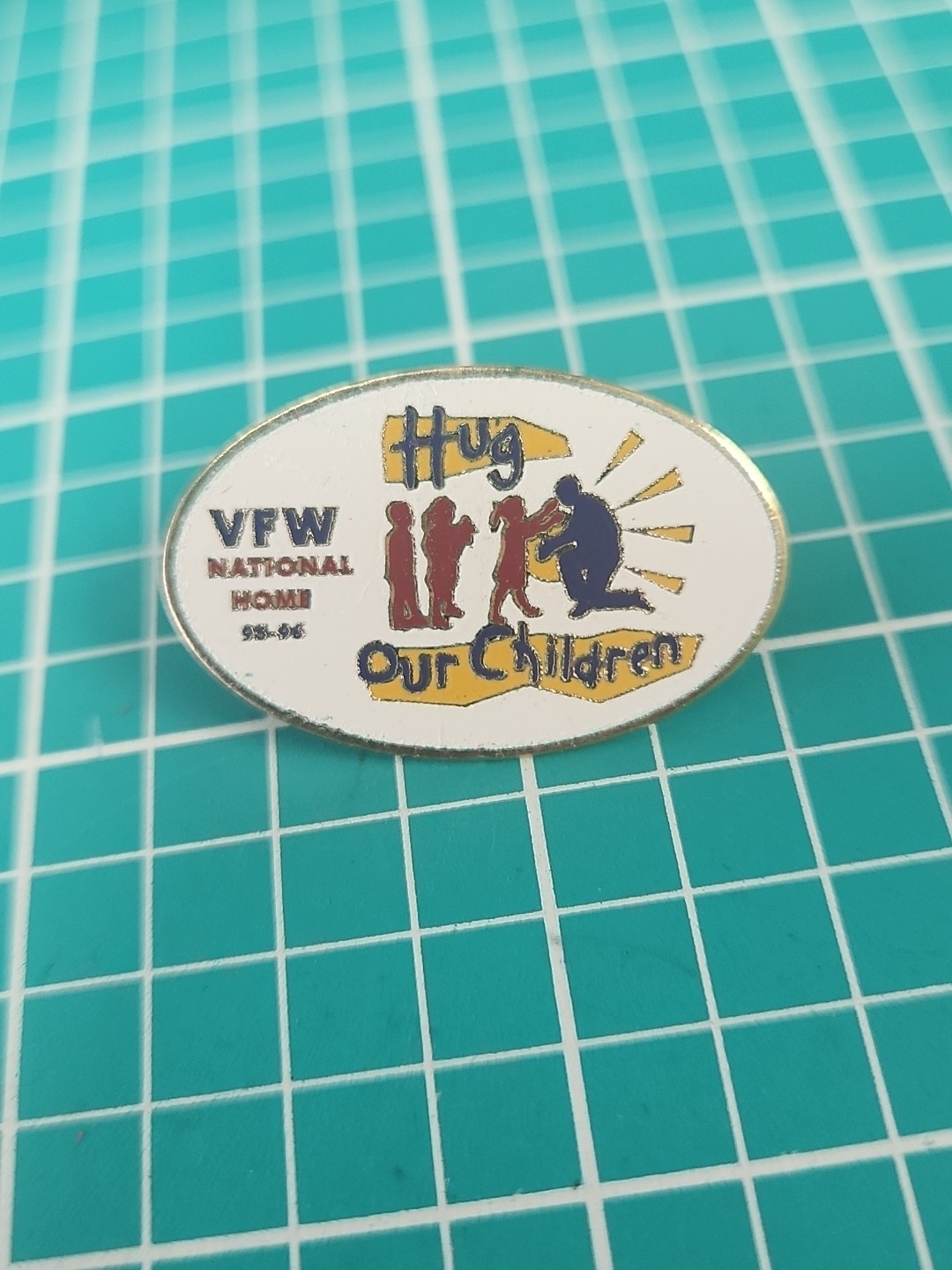 Vtg 1996 VFW National Home Gold Tone Lapel Pin Vtg 1996 VFW National Home Gold Tone Lapel Pin