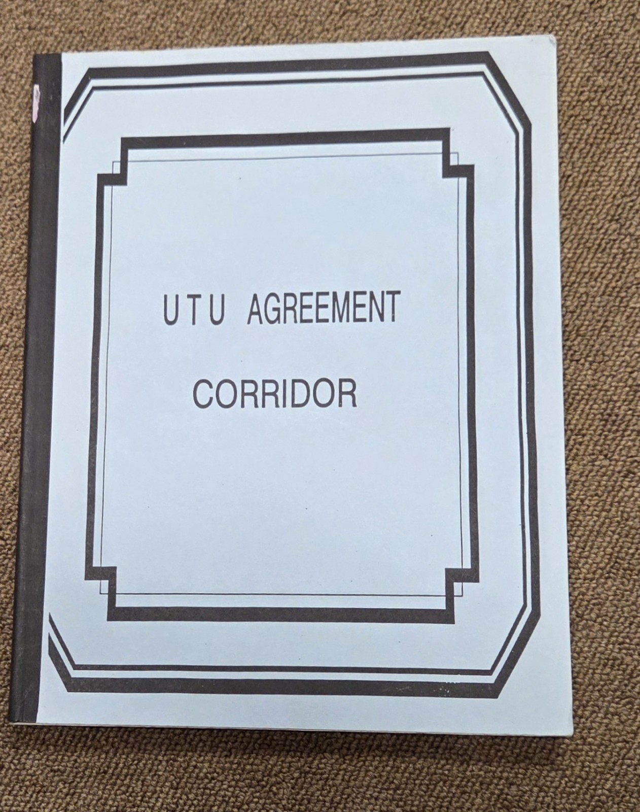 Amtrak 1991 Conductors & Brakemans Corridor Agreement Amtrak 1991 Conductors & Brakemans Corridor Agreement