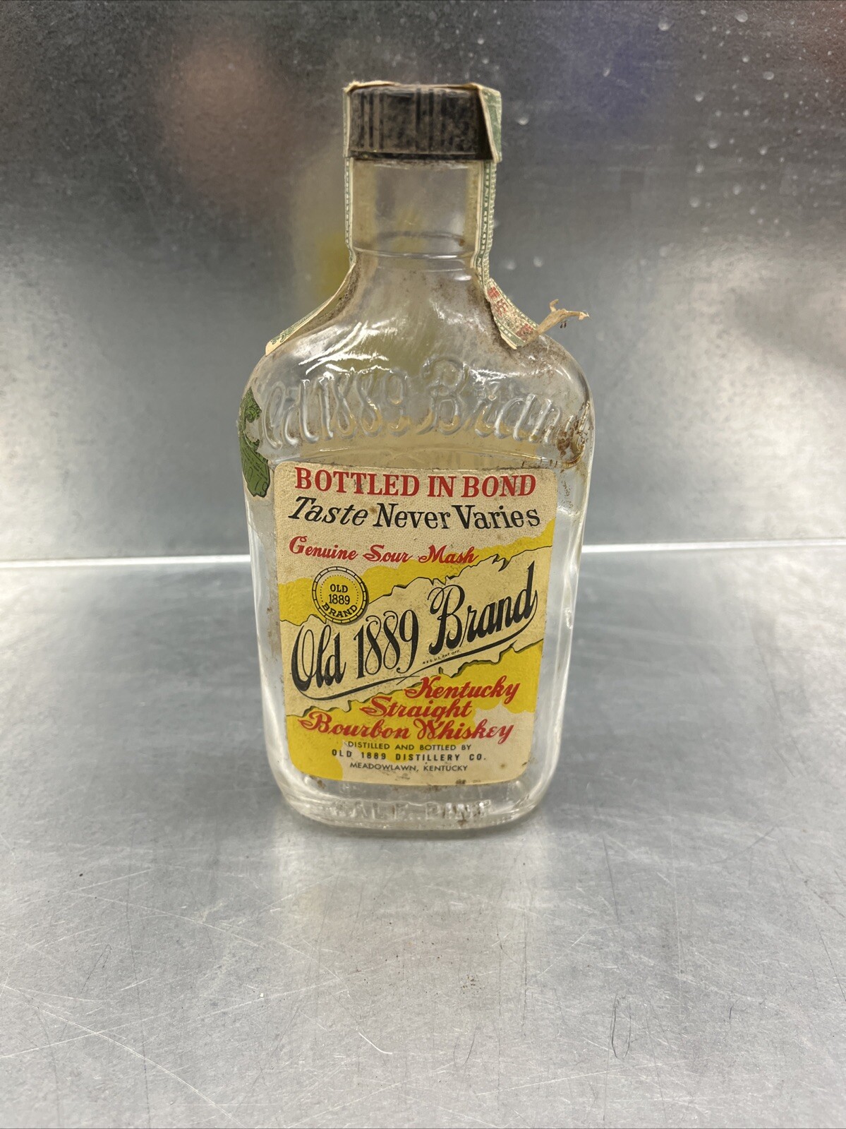 Old 1889 Brand Half Pint Bottle Old 1889 Brand Half Pint Bottle