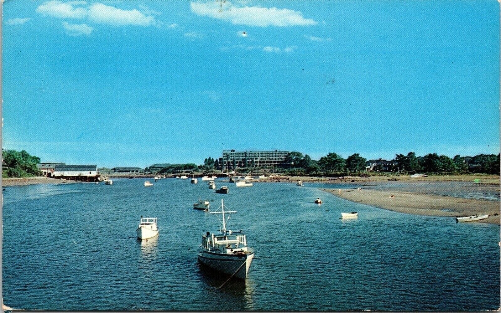 York River Marshall House York Maine Postcard PM Sanford ME Cancel WOB Note VTG