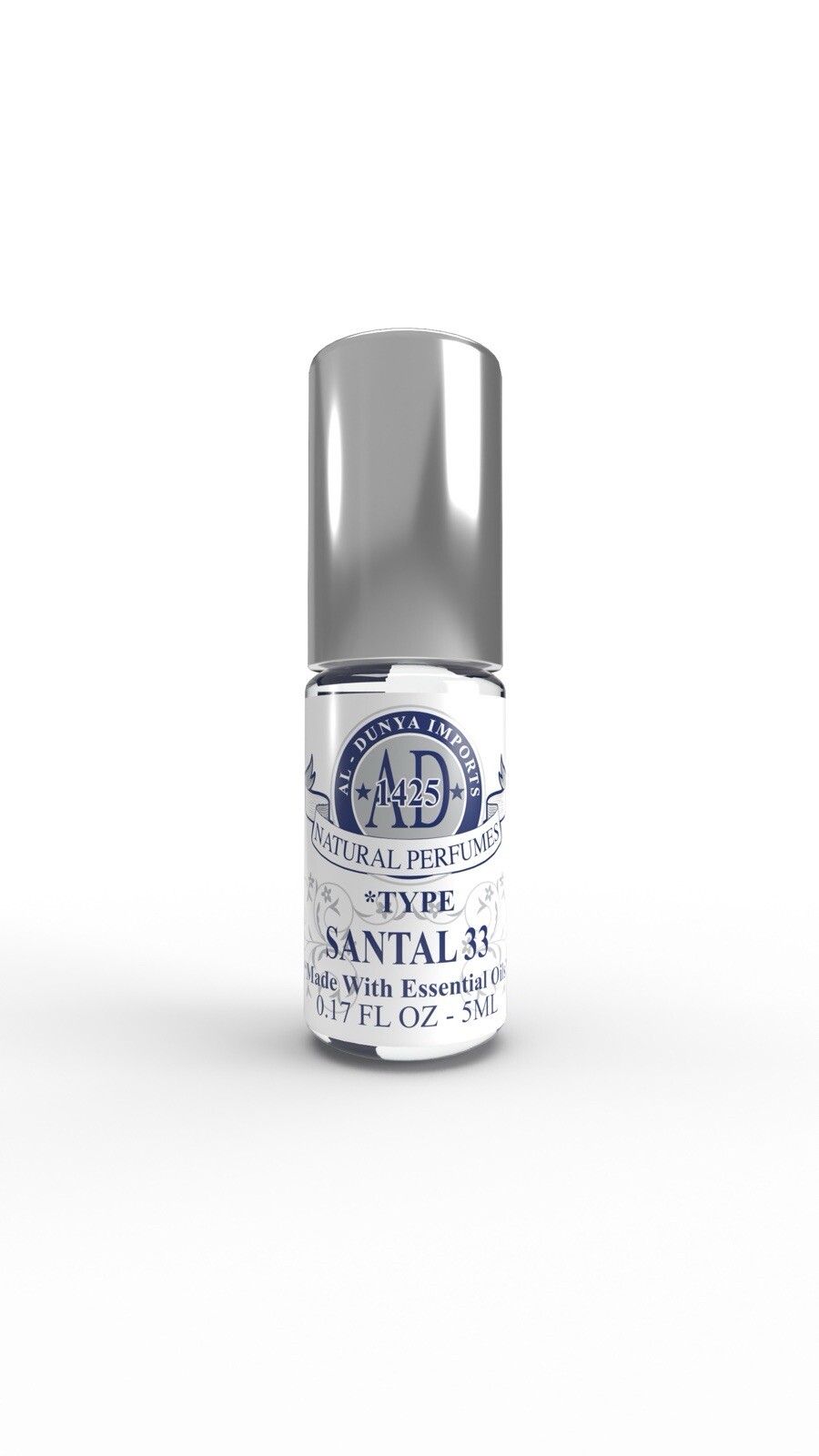 Santal 33. Al Dunya Imports. Concentrated Essential Oil Perfume Oil 5ml Roll On.