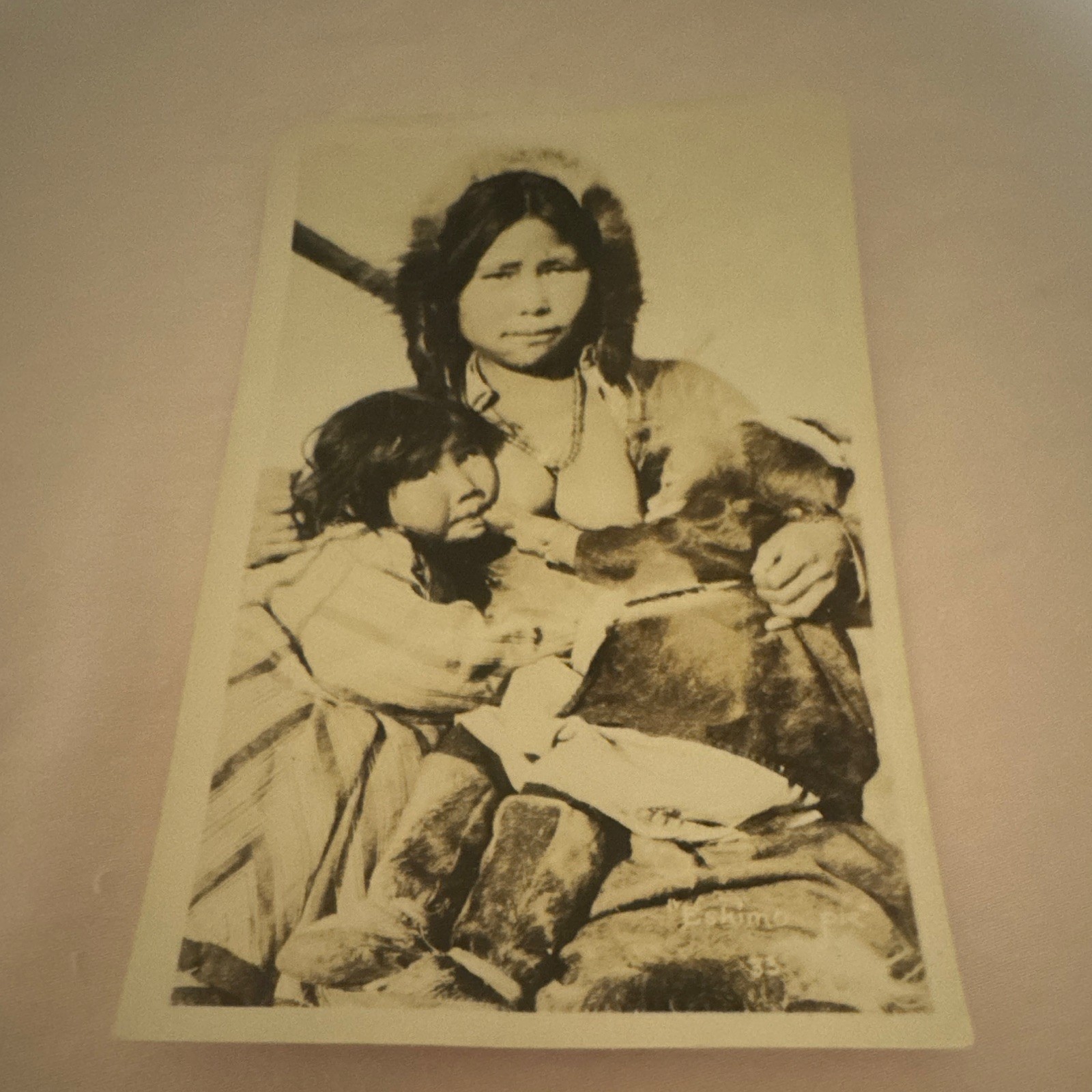 Real Photo RPPC Black & White Portrait Woman & Child, Unposted Divided Back Real Photo RPPC Black & White Portrait Woman & Child, Unposted Divided Back