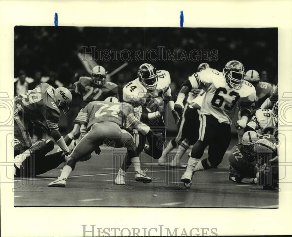 1985 Press Photo Grambling college football player Wayne Hill - nos15392