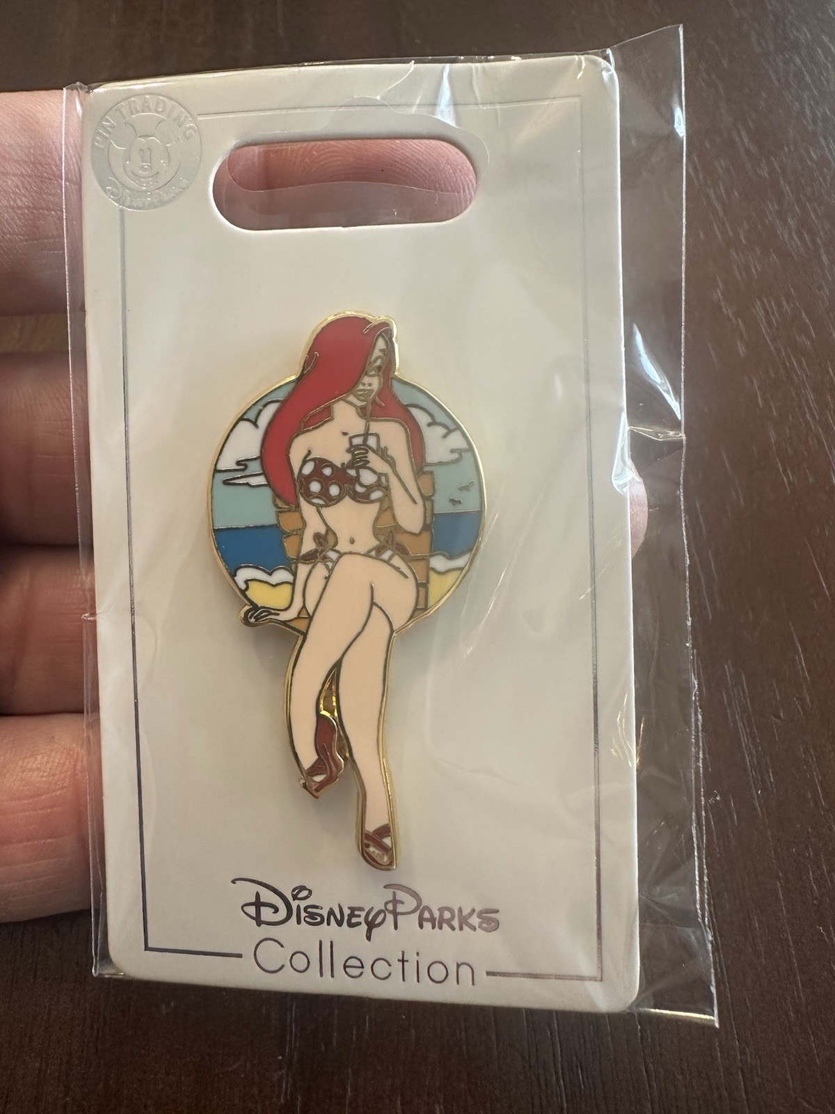 Disney Jessica Rabbit Trading Pin Polka Dot Bikini Beach Brooch Lapel Pin Disney Jessica Rabbit Trading Pin Polka Dot Bikini Beach Brooch Lapel Pin
