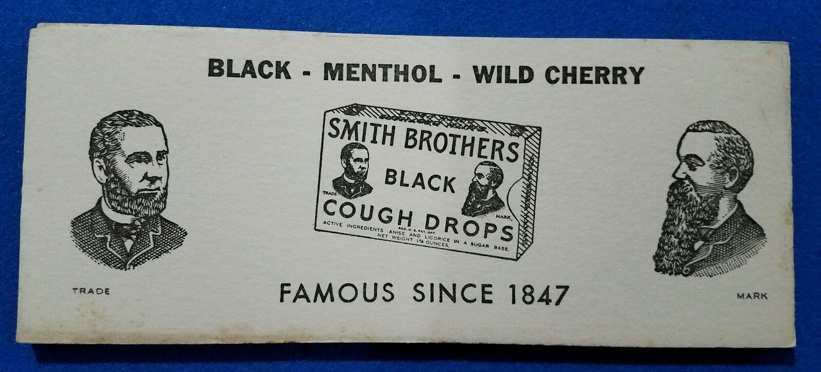 7 Early 1900\'s  Smith Brothers Cough Drops advertising blotters - EXC CONDITION