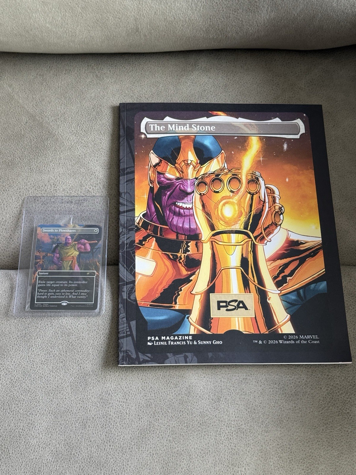 Thanos PSA Magazine May 2026 Volume No. 26 With Magic Card Swords To Plowshares Thanos PSA Magazine May 2026 Volume No. 26 With Magic Card Swords To Plowshares