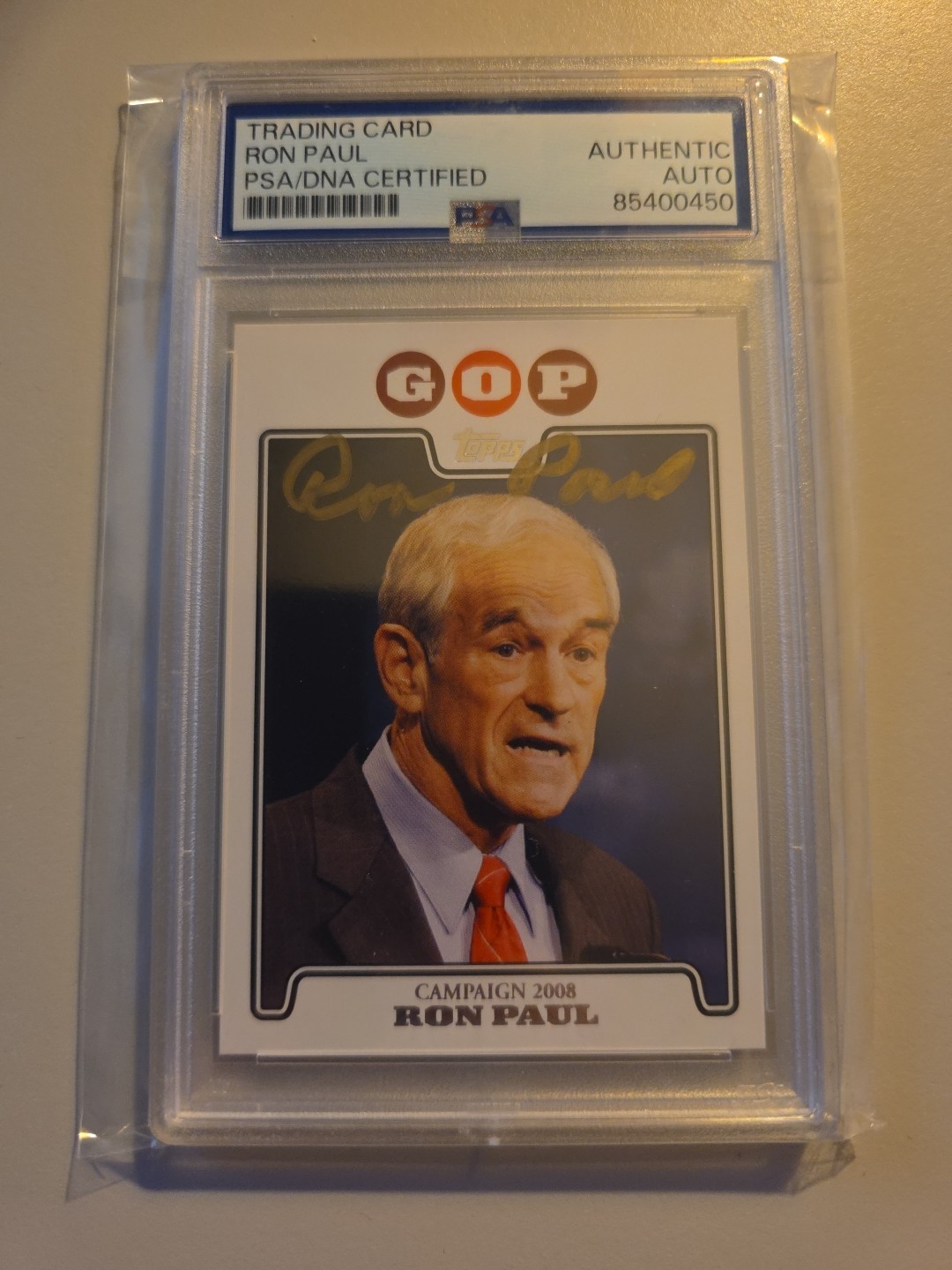2008 Topps Ron Paul Signed Auto Card PSA/DNA Autographed Republican GOP 2008 Topps Ron Paul Signed Auto Card PSA/DNA Autographed Republican GOP