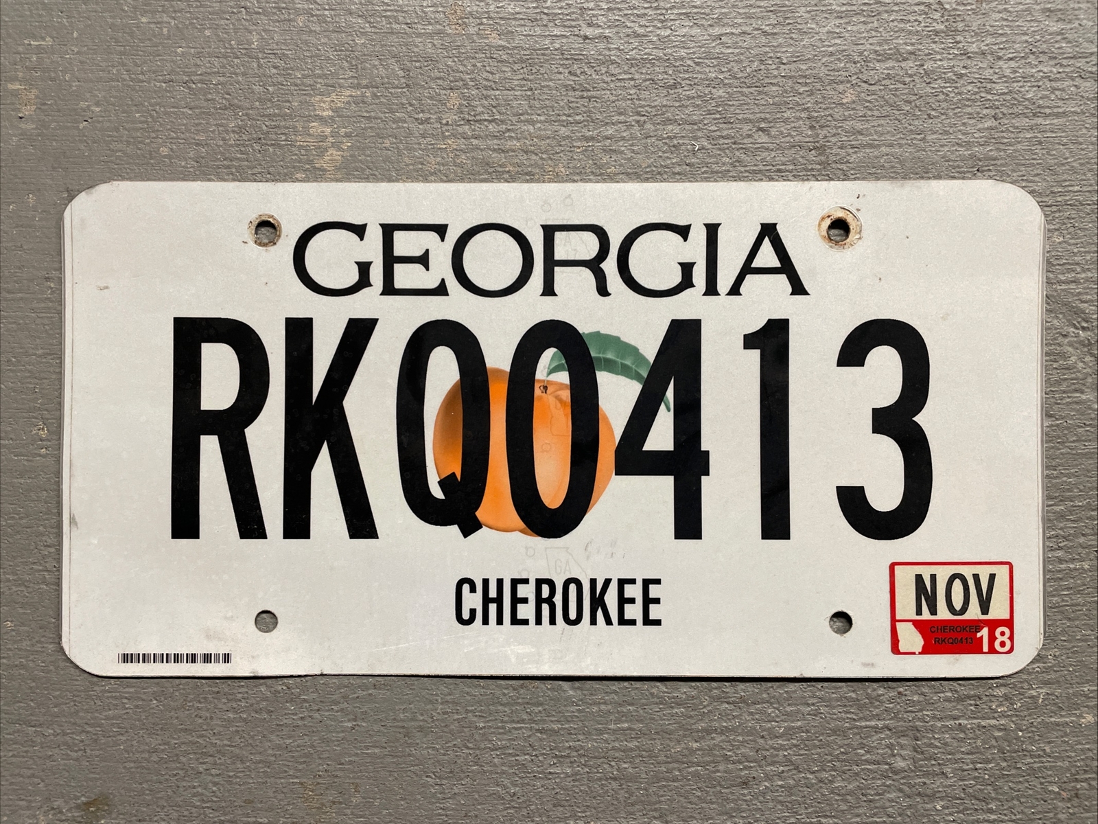 GEORGIA LICENSE PLATE PEACH π RANDOM LETTERS/NUMBERS/COUNTIES FAIR/GOOD COND. GEORGIA LICENSE PLATE PEACH π RANDOM LETTERS/NUMBERS/COUNTIES FAIR/GOOD COND.