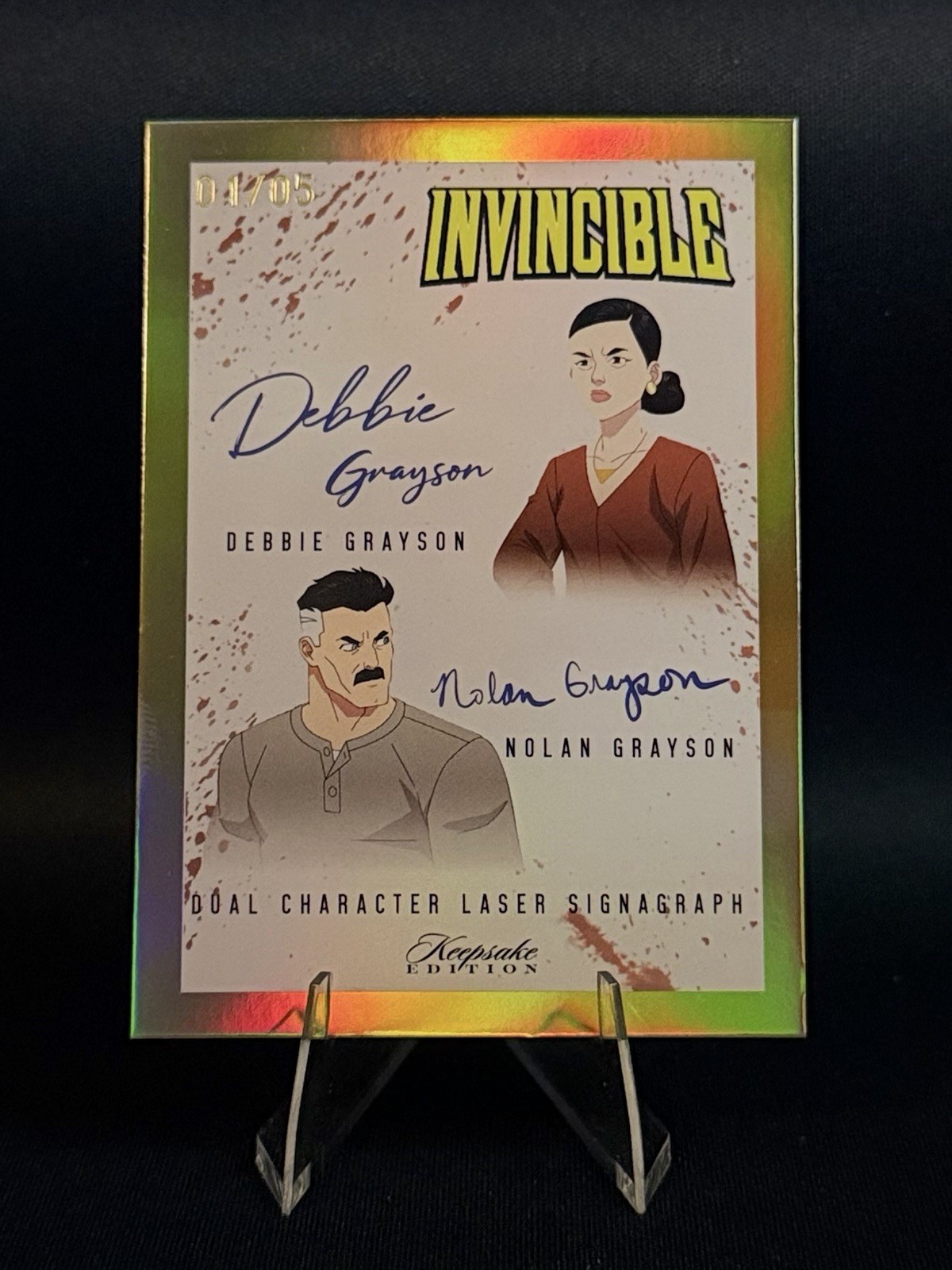 Keepsake Invincible Dual Signagraph Nolan Grayson /5 ALPHA OG PRINT #392 Keepsake Invincible Dual Signagraph Nolan Grayson /5 ALPHA OG PRINT #392