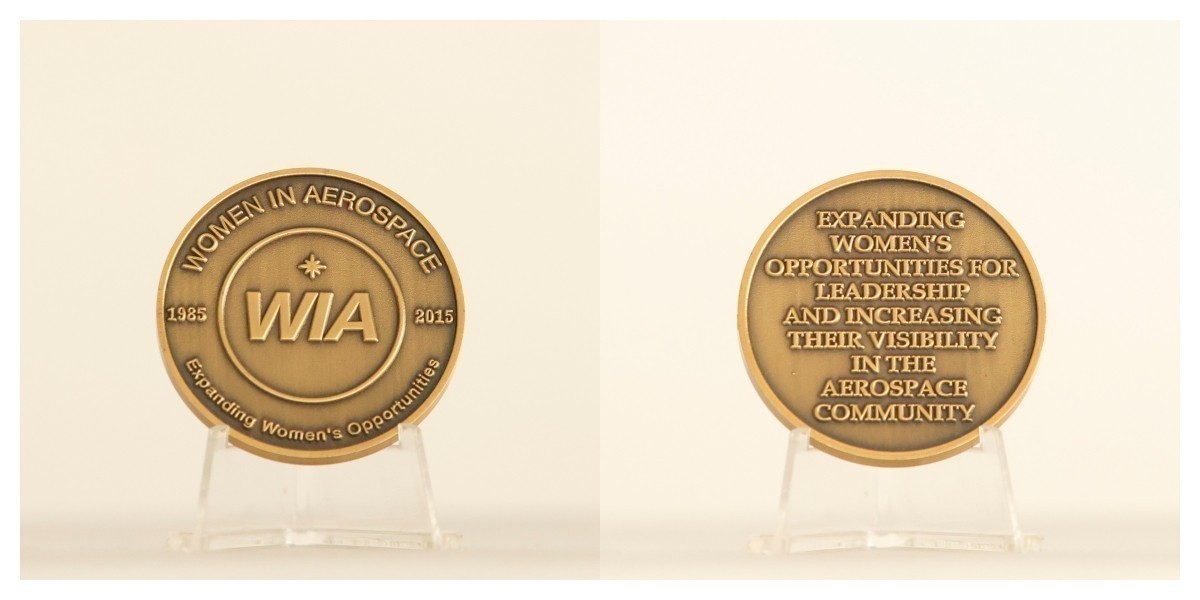 WIA Women In Aerospace 1985-2015 Anniversary Challenge Coin  3#H