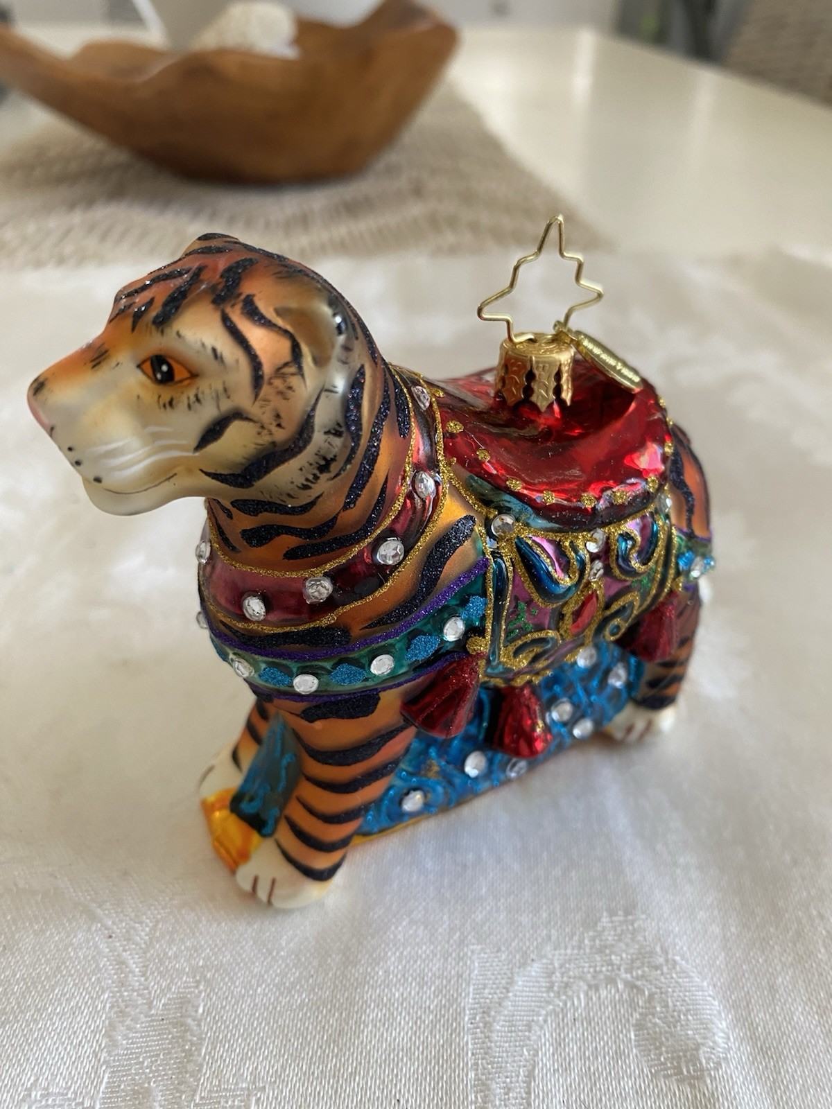 Christopher Radko Bengal Beauty Tiger Christmas Ornament RARE Christopher Radko Bengal Beauty Tiger Christmas Ornament RARE