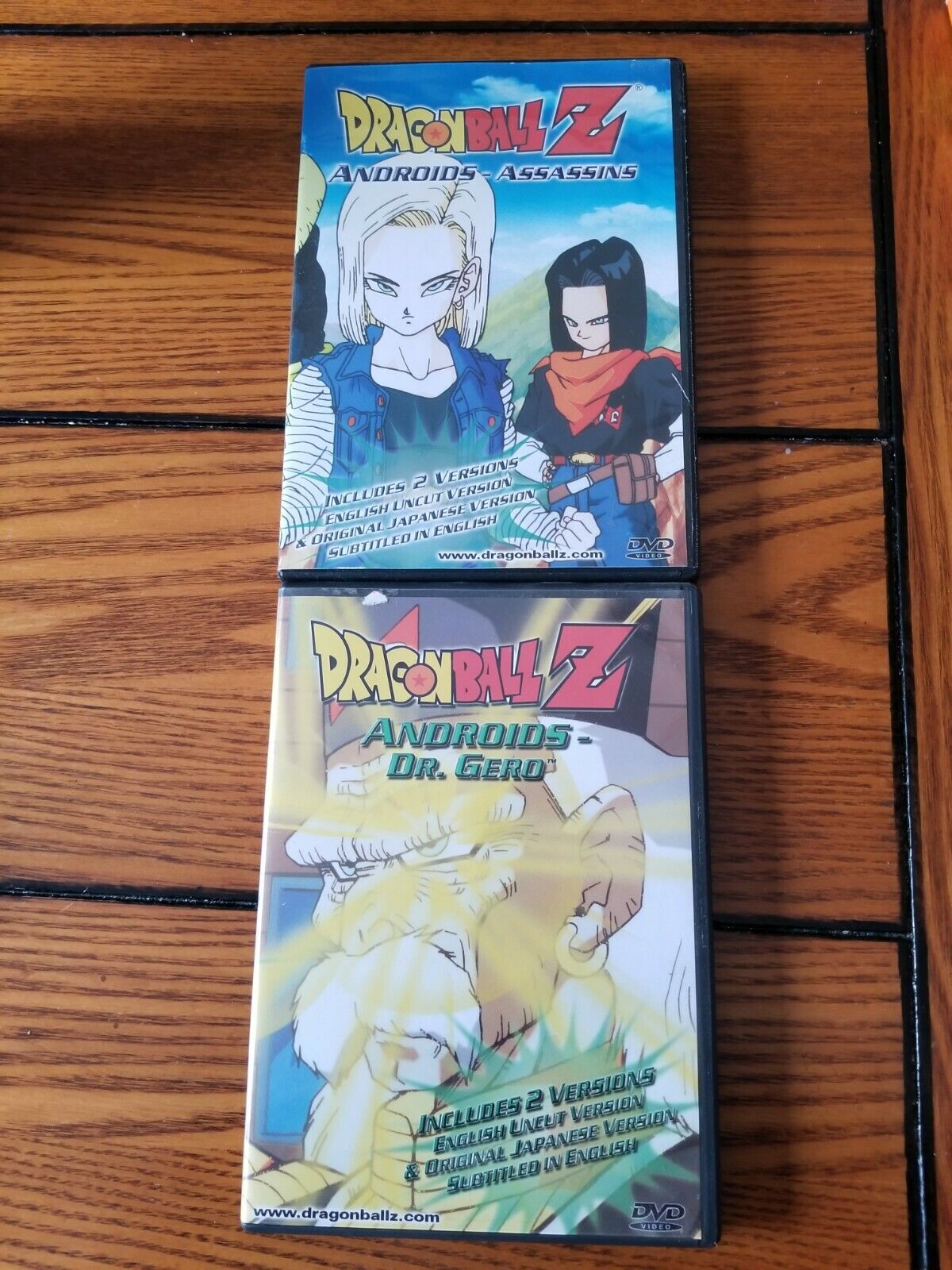 Vintage set of 2 Dragon Ball Z Androids Saga Set DVDS (1996 Tv Series)