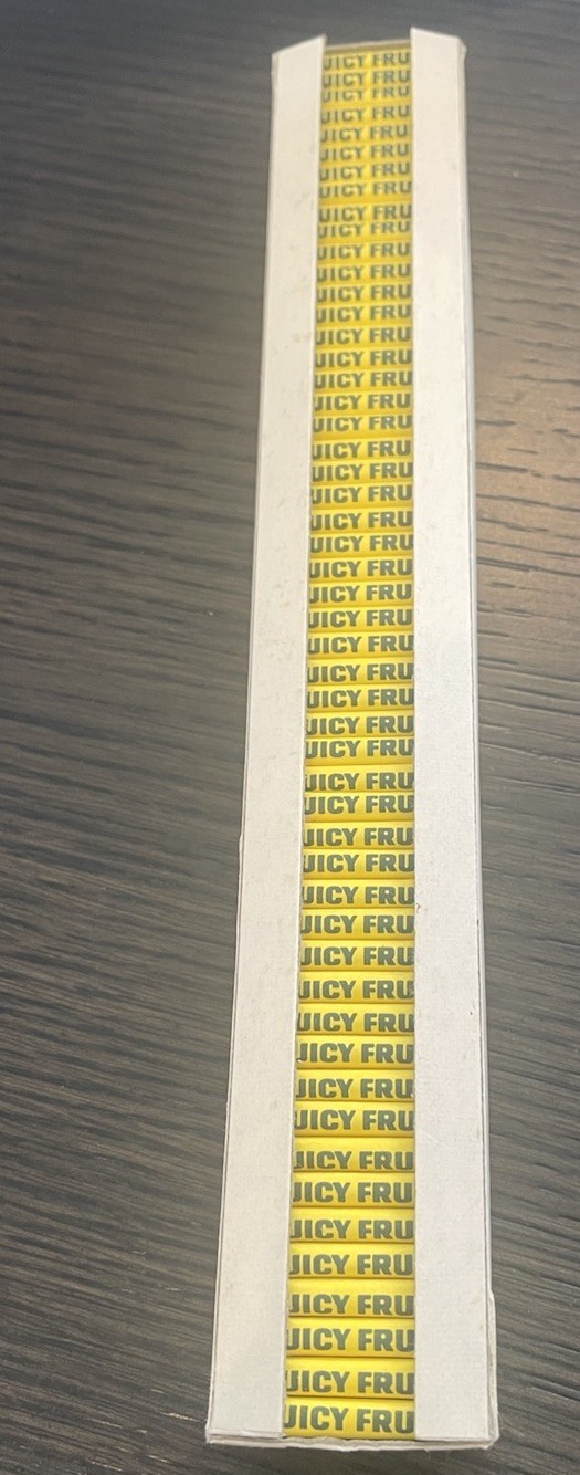 Vintage 1960’s WRIGLEY’S JUICY FRUIT TAB VEND GUM STICKS Lot Of 52 NOS Mint Vintage 1960’s WRIGLEY’S JUICY FRUIT TAB VEND GUM STICKS Lot Of 52 NOS Mint